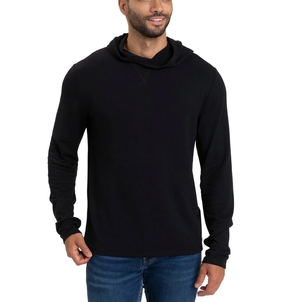NWT - Threads 4 Thought Dex Feather Fleece Pullover Hoodie - black large